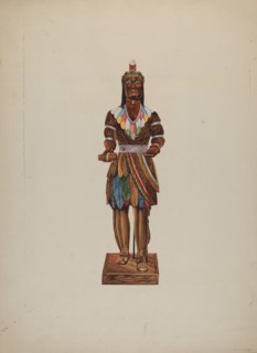 Cigar Store Indian, 1935/1942. Creator: Einar Heiberg.