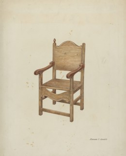 Chair, c. 1936. Creator: Edward Jewett.