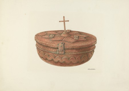 Baptismal Font, c. 1941. Creator: William Kieckhofel.