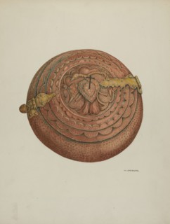 Baptismal Font, c. 1941. Creator: William Kieckhofel.
