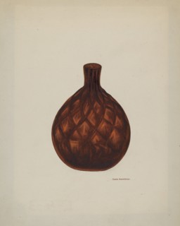 Pocket Flask, c. 1941. Creator: Chris Makrenos.