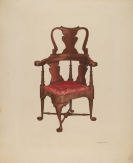 Roundabout Chair, 1937. Creator: Arsen Maralian.