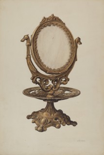 Dressing Mirror, 1938. Creator: Samuel O. Klein.