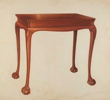 Table, 1941. Creator: Isadore Goldberg.