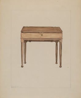Desk, c. 1936. Creator: Frederick Jackson.
