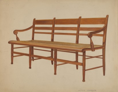 Settee, c. 1936. Creator: Arthur Johnson.