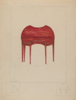 Card Table, c. 1936. Creator: Henry Meyers.