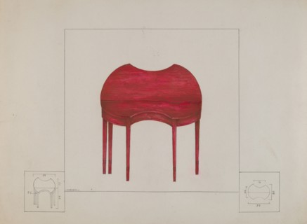 Card Table, c. 1936. Creator: Henry Meyers.