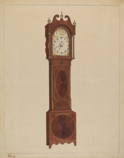 Grandfather Clock, c. 1937. Creator: Nicholas Gorid.