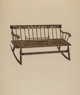 Cradle Settee, c. 1937. Creator: Frederick Jackson.