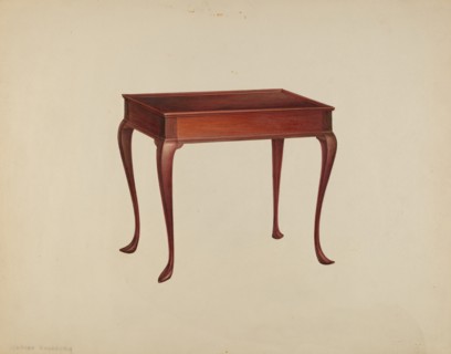 Tea Table, c. 1939. Creator: Isadore Goldberg.
