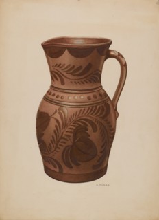 Pitcher, c. 1941. Creator: Henry Moran.