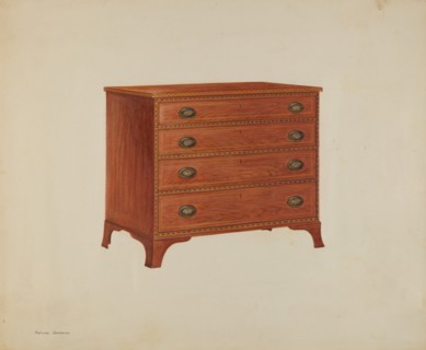 Chest of Drawers, c. 1938. Creator: Arthur Johnson.
