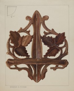 Shelf (Corner Bracket), c. 1937. Creator: Magnus S. Fossum.