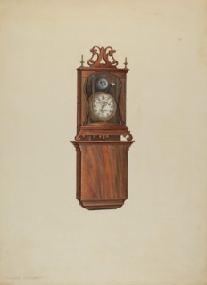 Wall Clock, c. 1938. Creator: Isadore Goldberg.