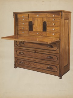 Desk, c. 1938. Creator: Einar Heiberg.
