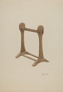 Drying Rack, c. 1940. Creator: Mary Hansen.