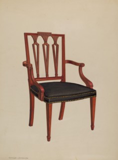 Armchair, c. 1937. Creator: Arthur Johnson.