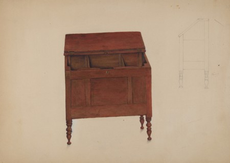 Sugar Chest, c. 1937. Creator: Harry Jennings.