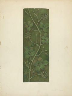 Carved Wood Panel, c. 1940. Creator: Edward Jewett.