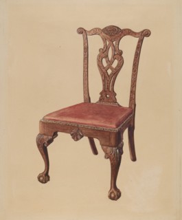 Chair, 1935/1942. Creator: Bernard Gussow.
