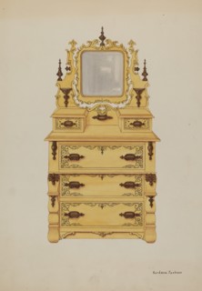 Dresser, c. 1937. Creator: Gordena Jackson.