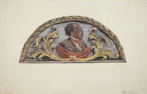 Stern Board from Ship "John Penrose", c. 1939. Creator: Mary E Humes.