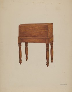 Writing Desk, 1935/1942. Creator: Henry Meyers.