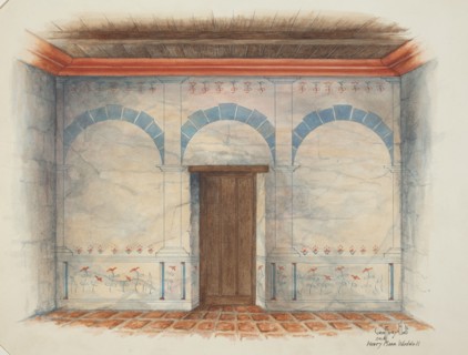 Restoration Drawing, 1937. Creators: Geoffrey Holt, Harry Mann Waddell.