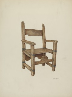 Sanctuary Chair, 1941. Creator: William Kieckhofel.