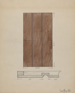 Original Inside Door to Sacristy, c. 1936. Creator: Geoffrey Holt.