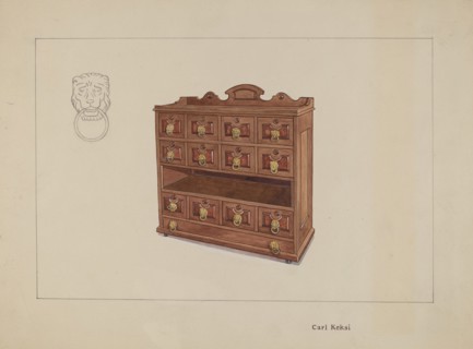 Butler's Table, c. 1936. Creator: Carl Keksi.