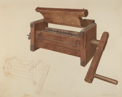 Sausage Grinder, c. 1938. Creator:  John Koehl.