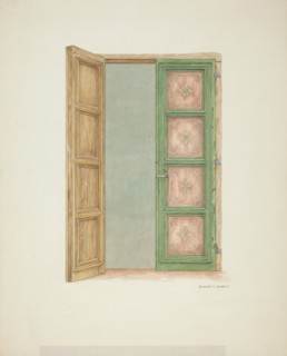 Doors, c. 1939. Creator: Edward Jewett.