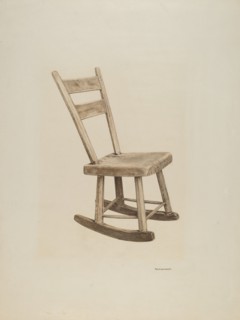 Rocker, c. 1940. Creator: Ursula Lauderdale.