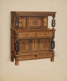 Press Cupboard, c. 1936. Creator: Anne Ger.