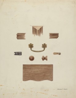 Cupboard for Corner, c. 1940. Creator: Edward Jewett.