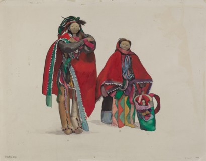 Indian Dolls, 1936. Creator: Jane Iverson.