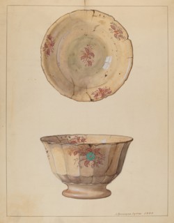 Bowl, 1937. Creator: J. Howard Iams.