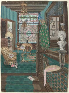 Second Floor Stair Landing and Hall, 1935/1942. Creator: Perkins Harnly.
