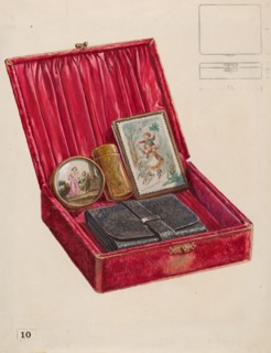 Lady's Dressing Case, c. 1936. Creator: Thomas Holloway.
