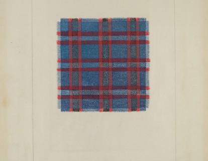Plaid Homespun, c. 1937. Creator: Frank J Mace.