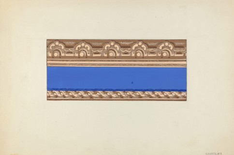 Wallpaper Border, 1935/1942. Creator: Arsen Maralian.