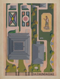 Ward and Green Gardens, c. 1936. Creator: Meyer Goldbaum.