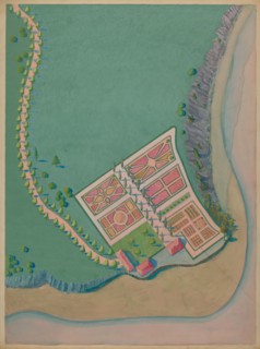 Corlaer Estate and Garden, c. 1936. Creator: Meyer Goldbaum.