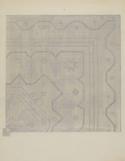 Candlewick Coverlet (Woven), c. 1936. Creator: Jules Lefevere.