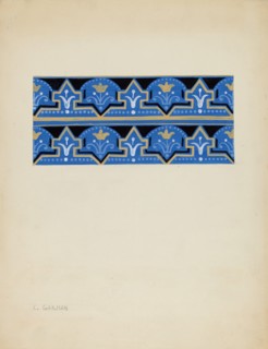 Wall Paper Border, c. 1937. Creator: Charles Garjian.