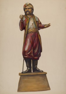 Cigar Store Figure, c. 1937. Creator: Walter Hochstrasser.