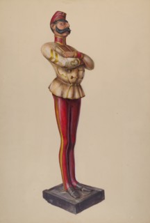 Cigar Store Figure, c. 1937. Creator: Walter Hochstrasser.