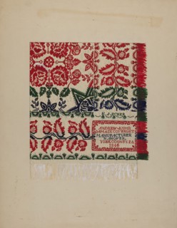 Damask Coverlet, c. 1938. Creator: Katherine Hastings.